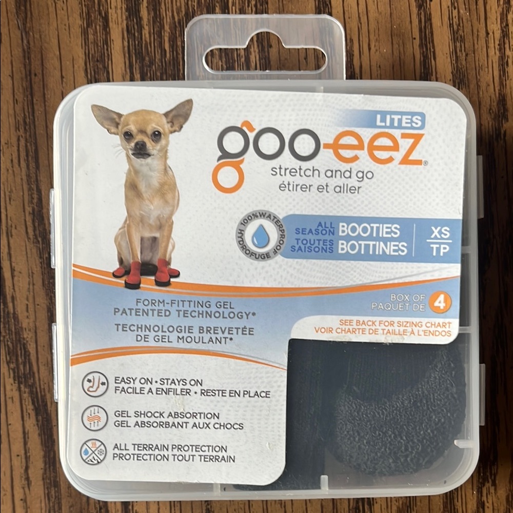 Goo-eez Lites All Season Waterproof Booties, size XS, box of 4